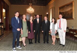 Dr. Gregorian with President President George Vella of Malta